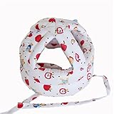ベビー用品　ヘルメット　ヘッドガード　新生児 幼児　赤ちゃん　衝撃吸収 軽量　ヘッド保護　スポンジ (45-58cm, ホワイトフルーツ)
