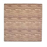 Tadpoles Wood Grain Playmat Sets, Dark Oak (48 sq ft- 12 tiles) by Tadpoles