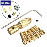 Drillpro 8pcs 0.5 – 3 mm小型電気ドリルビットコレットマイクロツイストドリルチャックセットでアレンレンチ