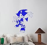 Sonic the Hedgehog壁ステッカービニールデカール漫画アートビデオゲームのデコレーションにホーム子供用男の子部屋寝室、プレイルーム、Decor snc2