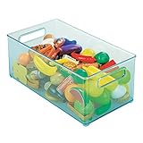 mDesign aquafreshtoystoragebins 14.6" x 8.1" x 6" 6599MDT