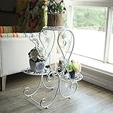 Plant shelf アイロンフラワーラック、リビングルームフラワーポットラックバルコニー盆栽フレームプラントディスプレイスタンド Flower racks ( 色 : 白 , サイズ さいず : 