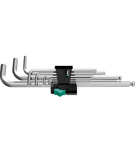 Amazon.co.jp: WERA ヴェラ 9本組 Hex-Plus ボールポイント付 L型六角