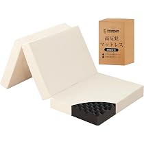 Amazon｜fuwawa 高反発 マットレス シングル 三つ折り 高密度 硬め190N