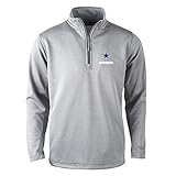 NFLダラス・カウボーイズユニセックスすべてstarall Star Tech Fleece 1 / 4 Zip、ヘザーグレー、M
