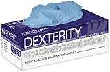 Smart Practice 431097 Dexterity Nitrile Powder Free Exam Gloves, Small, Blue (Pack of 300) by Smart 