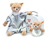 Steiff Sleep Well Bear Comforter And Grip Toy Gift Set (Grey) by Steiff