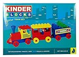 ピーコックゲーム子供KinderブロックJunior Train Setゲームfor Children Age 3歳用& Above