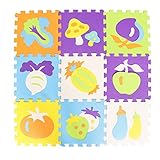 Kesoto ベビージム　プレイマット　ベビーパズルマット　ジョイントマット シリーズ 子供　遊び場　動物/海洋/果物の形　約30 * 30 * 0.8cm - 果物, 約30 * 30 * 0.8c