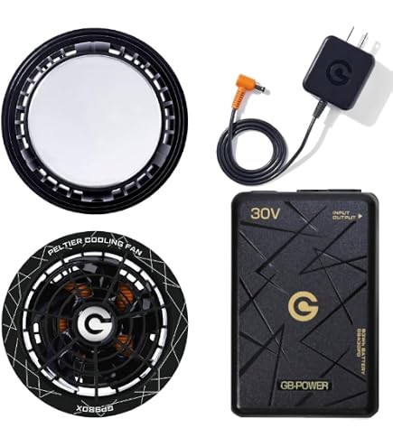 Amazon.co.jp: GB-POWER 空調ウェア用 ペルチェ ファン 一体型 GP980X