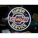 ネオンサイン シボレー スーパーサービス CHEVROLET SUPER SERVICE ネオン管 ネオンライト 店舗照明 ガレージ アメリカン雑貨
