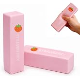 2 Pcs Butter Squishy, 14cm Pink Slow Rebound Cute Butter Squeeze Stress Balls, Soft Squeeze Realistic Butter Sticks, Slow Ris