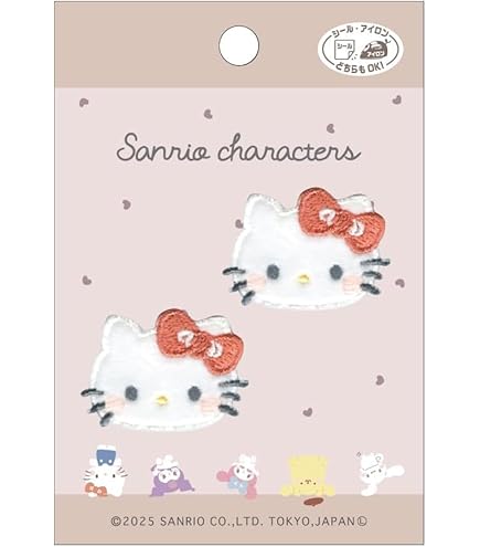 Amazon.co.jp: ハローキティ[ワッペン 2枚セット]アイロンパッチ