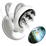 Hrph LEDライトエンジェルas seen on TV Motion Activatedコードレスライトベース回転360 PIRモーションセンサーナイトスポットランプ 38714