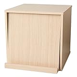 キューブボックス フラップタイプ タイプ２ CUBE BOX オープン フタ付き ふた付き ラック 収納家具 (タイプ2, ナチュラル)