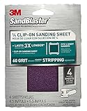 3M 9660 SandBlaster 1/4 Sheet 60 Grit Clamp-On Sandpaper [並行輸入品]