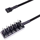 Amazon Co Jp ファン 電源 ケーブル 4ピン 1 5分岐 Pwm 電源 延長ケーブル Pc ケース 冷却ファン クーラーファン 増設用 パソコン 周辺機器