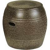 信楽焼 信楽BEST SELECTION 窯肌松皮スツール(全高33cm×全幅32.5cm)