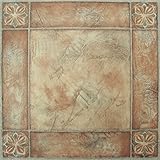 Achim Home Furnishings FTVMA44620 Nexus 12X12-Inch Vinyl Tile, Spanish Rose, 20-Pack [並行輸入品]