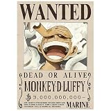 ONE PIECE ワンピース 公式 手配書 ウォールステッカー 日本製 42cm×29.7cm (op-441:ルフィ 30億)