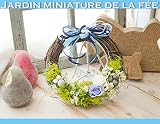 妖精の箱庭みたいな空色のフェアリーリース★Jardin miniature de la fee Bleu ciel