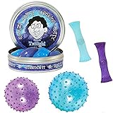[ミスターE=mc2]Mr. E=mc² TM 5 Sensory Integration Toys Pack: Crazy Aaron's Thinking Putty, Knobby Squeez
