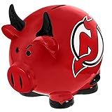 Forever Collectibles NHL New Jersey Devils樹脂Thematic Piggy Bank , Large , Red