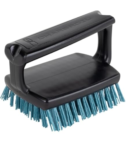 Outset 76226 Spazzola Per Pulizia Griglia Con Reticella In Acciaio Inox - Manico Ergonomico