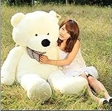 Qiyun 47` White color 1.2M Giant Huge Cuddly Stuffed Animals Plush Teddy Bear... [並行輸入品]