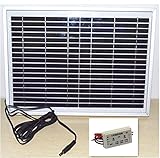 SAYA 18V10Wモノ単結晶太陽光充電ソーラーパネル10Ｗ12Ｖ 3ｍ長さ5.5mmDCケーブル 12VバッテリーDIY