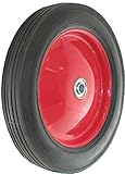 Shepherd Hardware 9584 12-Inch Semi-Pneumatic Rubber Tire, Steel Hub with Ball Bearings, Ribbed Trea