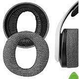 Geekria イヤーパッド Comfort 互換性 パッド ソニー S0NY Play/Station 5 PULSE 3D, PS5 PULSE 3D Wireless ヘッドホンに対応 パッド イヤー/イヤーカップ (リネン/グレー)