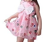 (ウォ２U)Woo2u 春夏 可愛い ガールズ 女の子 蝶結び 花柄 ピンク ひざ丈 Aライン 入園式 カジュアル チュニック パーティー お呼ばれ フォーマル ワンピース お姫様 ドレス 子供洋服 