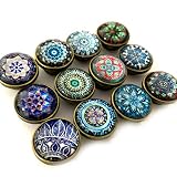 【Angelicate】バネホック ボタン 大 18mm 12種類 セット レザークラフト ハンドメイド 手芸 (神秘)