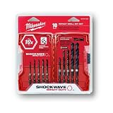10-Piece Shockwave Hex Shank Drill Bit Set [並行輸入品]