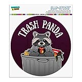 タバコのごみのパンダ自動車用車窓ロッカーサークルバンパーステッカー