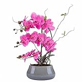 装飾花瓶１つ分の本物ルックス人工オーキッド植物フラワーアレンジメント ピンク