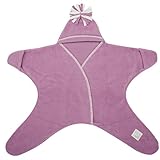 タッペンス＆クランブル Tuppence & Crumble おくるみ スターラップ 4～10ヶ月 星型 ベビー アフガン フリース 足つき BFSTARWn シクラメン（ピンク） Star Baby