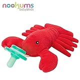 Nookums おしゃぶりホルダー ぬいぐるみ おしゃぶり付き (ロブスター) [並行輸入品]