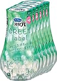 消臭元 【まとめ買い】トイレの グリーンラベル クリアグリーンティ 消臭芳香剤 部屋用 置き型 400ml×6個 小林製薬