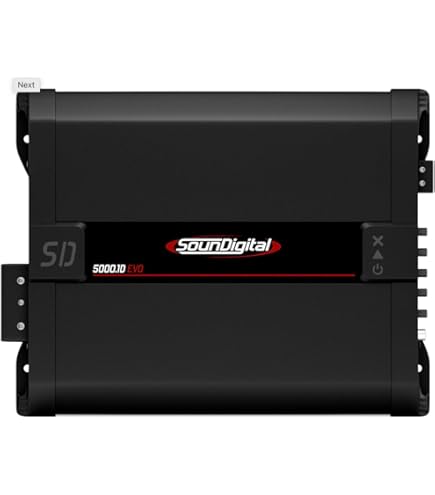 Amazon.co.jp: SounDigital 1600.1 EVO6 モノカーアンプ 1600W RMS 1