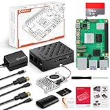 RasTech Raspberry Pi 5 8GB セット Raspberry Pi 5 8gb 本体 技適マーク付き/ 64 GB メモリカード/ 5.1V 5 A Type C電源/ 2 Micro HD Out ケーブル/ABSケース/アクティブクーラ/USBカードリーダ/スクリュードライバ/説明書/インストールの説明図