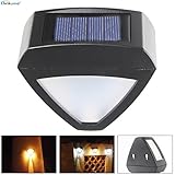 Elinkume Warm White Solar-powered Wall Light, As Deck Light / Staircase Light / Garden Light for Out