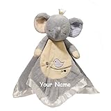 Personalized ElephantベビーSnuggle Blanket gift- 13インチ
