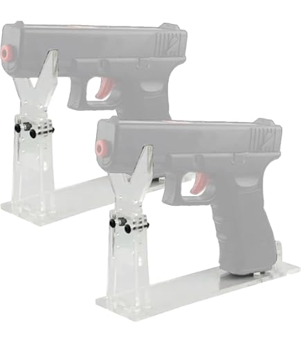 Amazon.co.jp: モデルガン スタンド アクリル 透明 ハンドガン