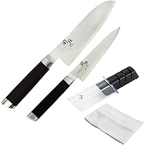 関孫六　ダマスカス三徳、ペティナイフ2本セット Amazon | 貝印 関孫六 ダマスカス 三徳包丁 165mm + ペティ