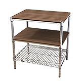 ルミナス ポール径25mm ラック ルミナス サイドテーブルラック 飾り棚C 60W ブラウン NTYPEC60BR