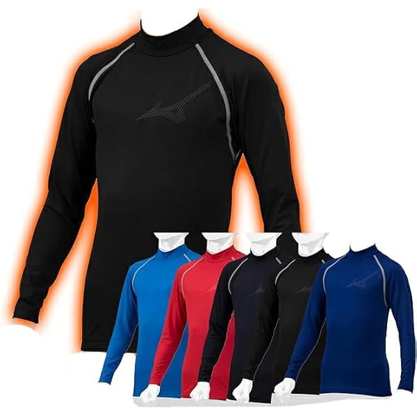 Amazon.co.jp: ミズノ アンダーシャツ バイオギア／ハイネック・長袖