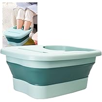 Amazon | o-waki 大容量足湯桶 フットバスバケツ 折り畳み式 蓋付き