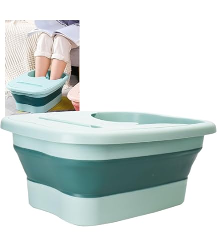 Amazon.co.jp: 足浴桶 フットバス (ヒノキ材) 取っ手 フタ付 足浴器